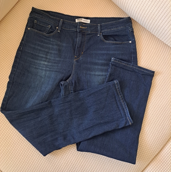 SIGNATURE by LEVI STRAUSS Men's MID Rise Straight Cut Blue Jeans - Picture 10 of 10